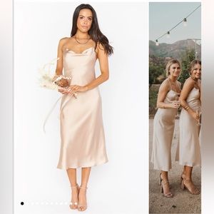 Show me your Mumu Verona Cowl Satin dress